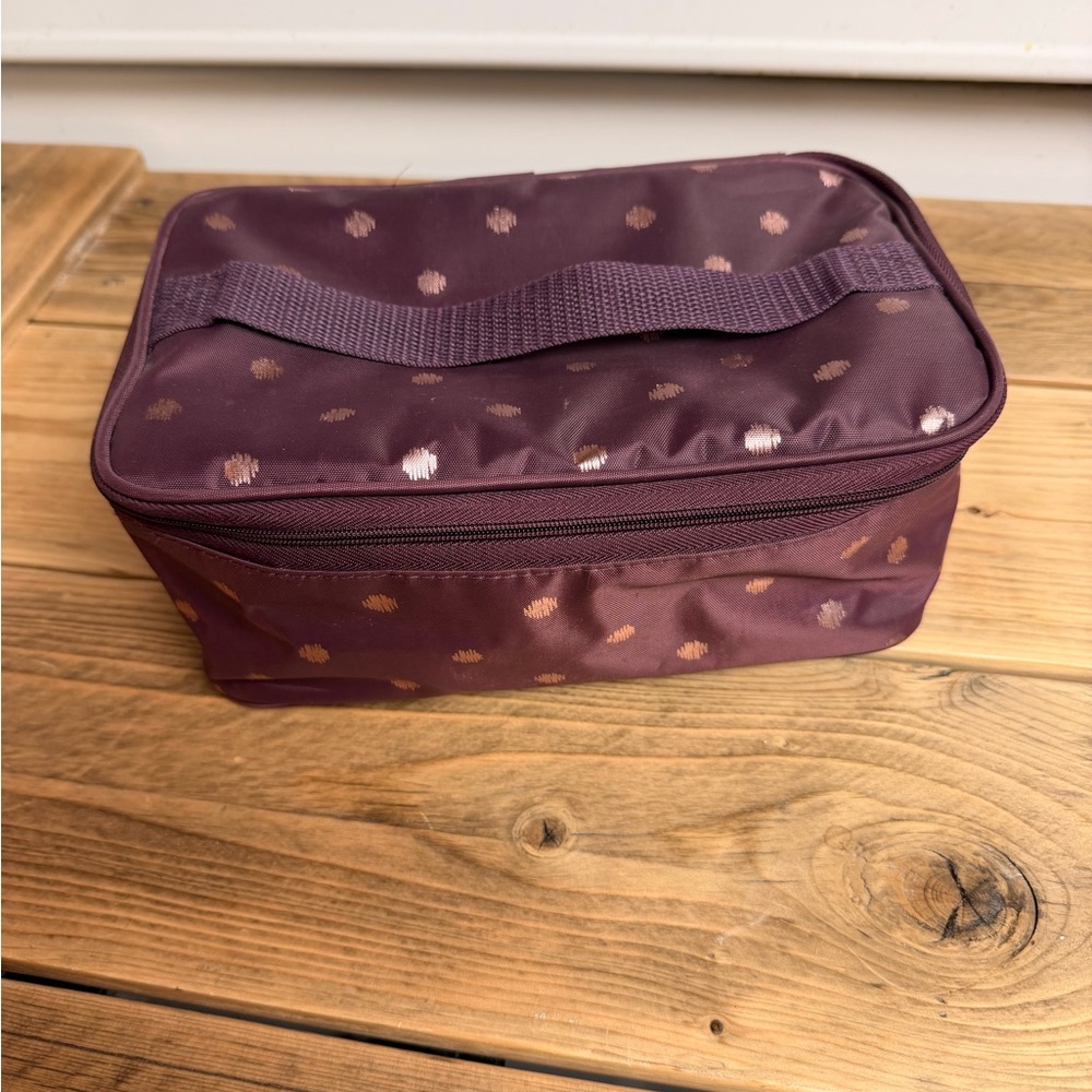 Thirty-One Twinkling Plum Cosmetic Bag